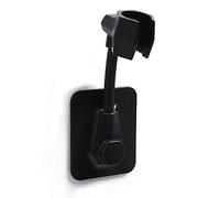 Amacoam Supporto Soffione Doccia Doccetta Staffa Supporto Doccia Staffa Porta Doccino Montaggio a Parete Supporto Soffione Doccia Saliscendi Regolabile Non Richiede Punzonatura Accessori Doccia Nero