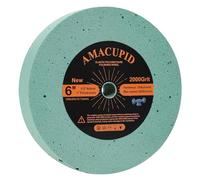 AmaCupid Ruote lucidanti elastiche in poliuretano 6" grana 2000. per smerigliatrice da banco. Lucidatura ad alta precisione di acciaio inossidabile, lega di alluminio, lega di zinco, ecc. (albero da