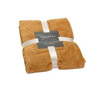 Amadeus 144201 - Plaid Damier Camel, 130 x 170 cm, colore: Multicolore