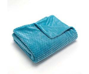 Amadeus Plaid a scacchi turchese, 130 x 170 cm, standard