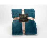 Amadeus - Plaid Luxe Emeraude 170x240 - Laver a 30° delicat - non mettere in secchio Salvagente - Non stirare