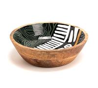 AMADEUS - Set di 2 ciotole in legno per aperitivi, piatti in legno per aperitivi, ciotola per zuppa per insalata di frutta e alimenti per la casa insalata AYA DIA 25