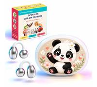 AMAFACE Cuffie Bluetooth per bambini, con clip, compatte, aperte | Stile colorato con orecchie aperte, comfort leggero a clip, libertà wireless per musica, storie, apprendimento e avventure