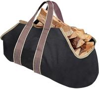Amagabeli Grande Tela Borsa per Tronchi Camino Borsa di stoccaggio in legno Tote Grande capacità Log