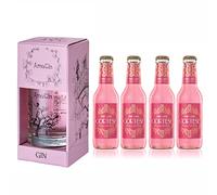 AmaGin Kit Cortese Pink Lady - Gin 500ml Con Confezione + 4 Toniche Cortese Pink Lady al Pompelmo Rosa - Da Distillazione Uve Corvina e Rondinella (Amarone DOCG) - 40% Vol - Made in Italy