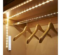 Amagle Striscia Luci Led a Batteria 3 Metri Luce Armadio Strisce Led Con Sensore Sottopensile Cucina, Luci Notturna a Leds con Sensore di Movimento per Specchio da Trucco Armadio Guardaroba Senza Filo