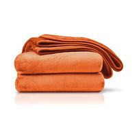 Amago Coperta, Effetto Cashmere, 220 x 240 cm - Terracotta