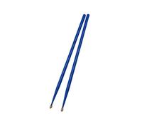 Amagogo 1 paio di bacchette per batteria in legno, set di bacchette portatili, impugnature lisce e comode, professionali per esercizi di percussioni acustiche, 5a Blu