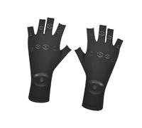 Amagogo 1 paio di guanti a compressione a mezzo dito indossano le dita professionali traspirabili resistenti ai polsi protettori per l'esercizio sportivo, S