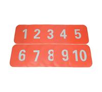 Amagogo 10 Pezzi Coni da Allenamento Marcatori Piatti Dischi per Percorsi Segnaposto per Esercizi in TPE Antiscivolo Adatto per Calcio E Allenamento di Agilit, Orangina