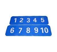 Amagogo 10 Pezzi Coni da Allenamento Marcatori Piatti Dischi per Percorsi Segnaposto per Esercizi in TPE Antiscivolo Adatto per Calcio E Allenamento di Agilit, Blu