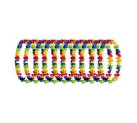 Amagogo 10 pezzi ghirlande hawaiane floreali, ghirlande di fiori tropicali, di gonne, accessori per la danza, per vestirsi, matrimonio in spiaggia, B