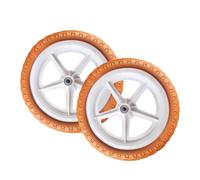 Amagogo 2 Pezzi da 12 Pollici per Bici da Equilibrio per Bambini Ruote di Supporto per Bicicletta per Bambini Parte a Basso Rumore più fluida Non Gonfiabile, Bronzo Rosso
