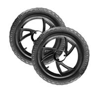 Amagogo 2 Pezzi da 12 Pollici per Bici da Equilibrio per Bambini Ruote di Supporto per Bicicletta per Bambini Parte a Basso Rumore più fluida Non Gonfiabile, Nero