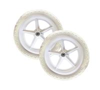 Amagogo 2 Pezzi da 12 Pollici per Bici da Equilibrio per Bambini Ruote di Supporto per Bicicletta per Bambini Parte a Basso Rumore più fluida Non Gonfiabile, Bianco