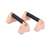 Amagogo 2 Pezzi di Supporto per Flessioni in Legno con Barra per Flessioni, Maniglie per Flessioni, staffe per Esercizi per Il Fitness, 20 Cm