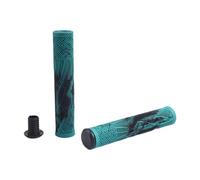 Amagogo 2 Pezzi Manopole per Manubrio Impugnature Ergonomiche E Coprimanopole da Bicicletta in TPE Morbido per Un Comfort di Lunga Durata Adatto per Bici EST, Blu E Nero