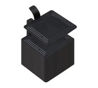 Amagogo 20 x Sottotorta con Manico, Paletta per Torta per Feste di Compleanno, Nero, Accessorio Multiuso, Vassoi per Dessert, Piazza