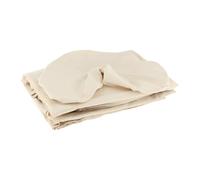 Amagogo 3 pezzi da tavolo di bellezza set, coperchio del letto per il viso, lenzuola per letti per salone di bellezza per il tavolo da massaggio al salone, Giallo Beige