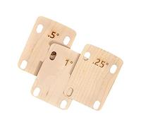 Amagogo 3Pcs Piastra per spessori per manico per chitarra elettrica 0,25 0,5 Guarnizione per chitarra da 1 grado Sostituisce l'innalzamento della placca per
