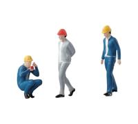 Amagogo 3X 1:64 Scala Persone Figure Ornamento Figurine Realistiche Layout Scena in Miniatura per Decorazione Casa delle Bambole Hobby Progetti Fai da Te