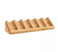Amagogo 3x Espositore per Olio Essenziale, Scaffale a 6 Slot, Vassoio Durevole, Supporto per Diffusore, Portabottiglie Da Scrivania in Bambù, Supporto per Sma