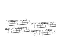 Amagogo 4x Portautensili per asciugare utensili, Portautensili multiuso, Scaffale portaoggetti stabile, Porta costine, Portapane per il bancone della, Portaciotole Nero