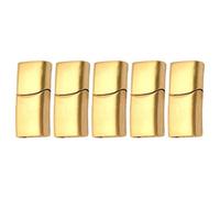 Amagogo 5x Fermagli Magnetici per Gioielli, Connettori per Bracciale, Fibbia, Golden L