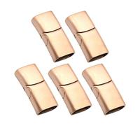 Amagogo 5x Fermagli Magnetici per Gioielli, Connettori per Bracciale, Fibbia, Rose Gold L