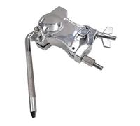 Amagogo Accessori per estensione del morsetto per campanaccio del tamburo Hardware Facile da usare Due diverse chiavi Supporto per asta a L Staffa di