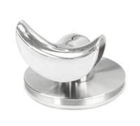 Amagogo Adattatore 54 Mm Mm Lucido | Base Rotonda Piatta, Acciaio Inox, Convertitore per Bocca Portafiltro, Casa, Doppio Beccuccio