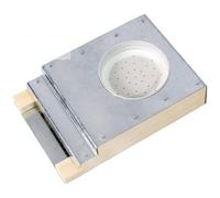 Amagogo Alimentatore per Alveare Mangatoia Ingresso Distributore Sciroppo Feeder Coloniale Inserto Bianco Circolare Innestato Corpo in Legno Robusto Adatto