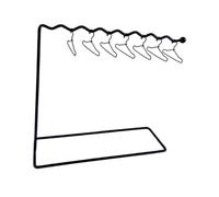 Amagogo Appendiabiti per Bambole con scaffali portaoggetti e grucce per Vestiti da Bambola, Decorazione per casa delle Bambole, Grucce Nere 13