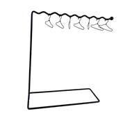 Amagogo Appendiabiti per Bambole con scaffali portaoggetti e grucce per Vestiti da Bambola, Decorazione per casa delle Bambole, Grucce Nere da 14 Pezzi