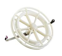Amagogo Attrezzatura da Pesca Mulinello da Lancio Leggero, Portatile, Robusto, azionato a Mano, Diametro 16 Cm