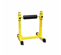 Amagogo Attrezzatura per Esercizi Gambe Supporto Squat Stazione Singola Gamba Compatta Allenamento Core Rullo Imbottito Base Rinforzata Acciaio Adatta per Uso, Giallo, Giallo