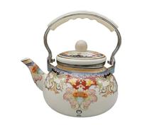 Amagogo Bollitore per il tè in smalto da 2,5 l, teiera robusta e resistente al calore, bollitore per acqua per casa, ufficio, ristorante, cucina, acqua fredda