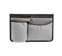 Amagogo Borsa Laterale Deambulatore Tasca Portaoggetti Multiscomparto con Portabottiglia Organizzate Montaggio su Fianchi di Ausili Adatta a Girello, Array, Grigio