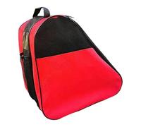 Amagogo Borsa Pattini Roller Borsa Porta Pattini Borsa Pattinaggio Tracolla Regolabile Manico Tre Scomparti Tessuto Oxford Adatta Bambini Allenamento Viaggio, Rosso