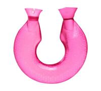 Amagogo Borsa per acqua calda da collo con copertura Borsa per impacchi caldi inodore Riempita d'acqua a prova di perdite in PVC Riutilizzabile Comodo, Rosa