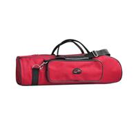 Amagogo Borsa per tromba a tre chiavi Borsa a tracolla Custodia per tromba resistente agli urti Copertura da viaggio per violino per il trasporto, Rosso
