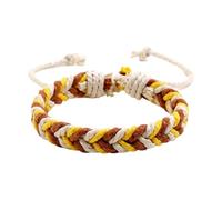 Amagogo Bracciale in stile, braccialetto per coppia tessuto a mano, regalo portatile per coppia, braccialetti regolabili per anniversari, eventi,