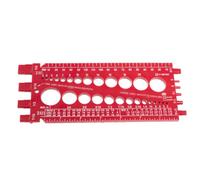 Amagogo Calibro per Viti Compatto | Preciso, Miratore di Passi di Filettatura, per Officina, Rosso