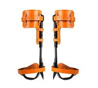 Amagogo Calzature da Arrampicata Spikes Staffe Chiodi con Struttura Regolabile 41-47cm Materiale Acciaio E Cinturini in Pelle per Lavori su Alberi Giardini Terreni Adatte a Potatura Raccolta