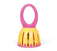 Amagogo Campanello Musicale per Bambini Giocattolo a Campana Portatile con Impugnatura Comoda Materiali Durevoli Sonorità Brillante Adatto per Esercizi, Giallo+Rosa