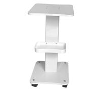 Amagogo Carrello per salone di bellezza 3 livelli con rotazione di 360 gradi, bianco per organizzatore di strumenti per la cura della pelle e il fitness