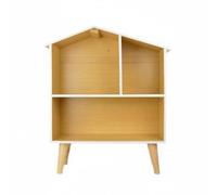 Amagogo Casa Bambole Fai da Giocattolo Scaffale Bambini Mobile Cameretta Libreria Legno Progettazione Versatile Diy Decorativa con Ripiani Capienti per