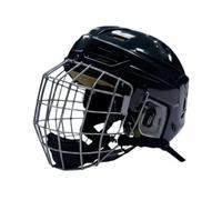 Amagogo Casco da Hockey su Ghiaccio con Gabbia Elmetto Protettivo Maschera Integrata Paraspigoli Auricolari Visibilità E Aerazione Ottimizzate con Cinturino, L