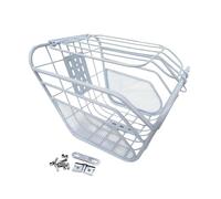 Amagogo Cestino Bici Anteriore Spazioso Universale in Coperchio Resistente per Trasporto Accessori comodità E Installazione Facile Adatto a Shoppin, Bianco