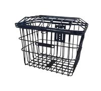 Amagogo Cestino portaoggetti in Filo di Ferro per Bici, Universale, con Coperchio, per Il Trasporto di Animali Domestici